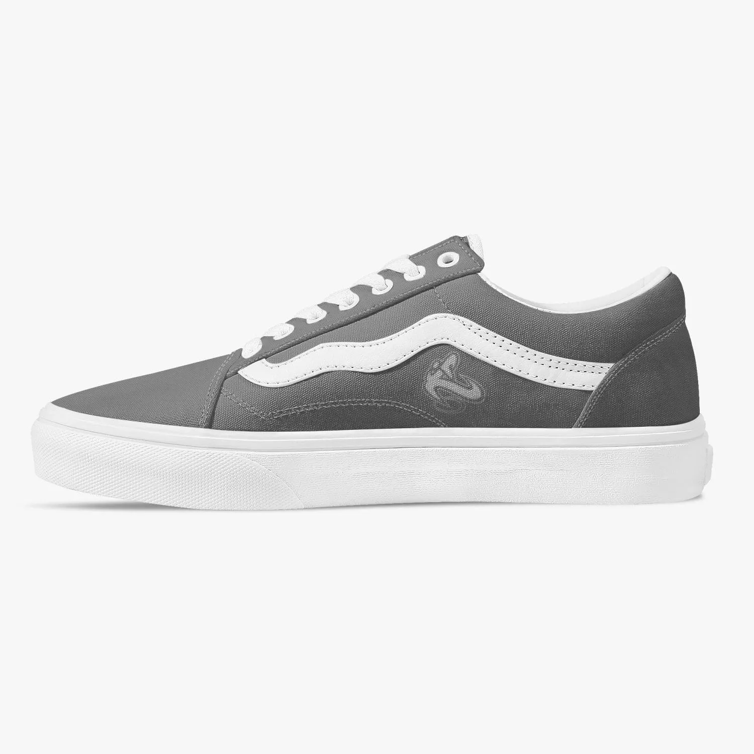 Athletic Apparatus Grey Trendy Low-Top Canvas Sneakers
