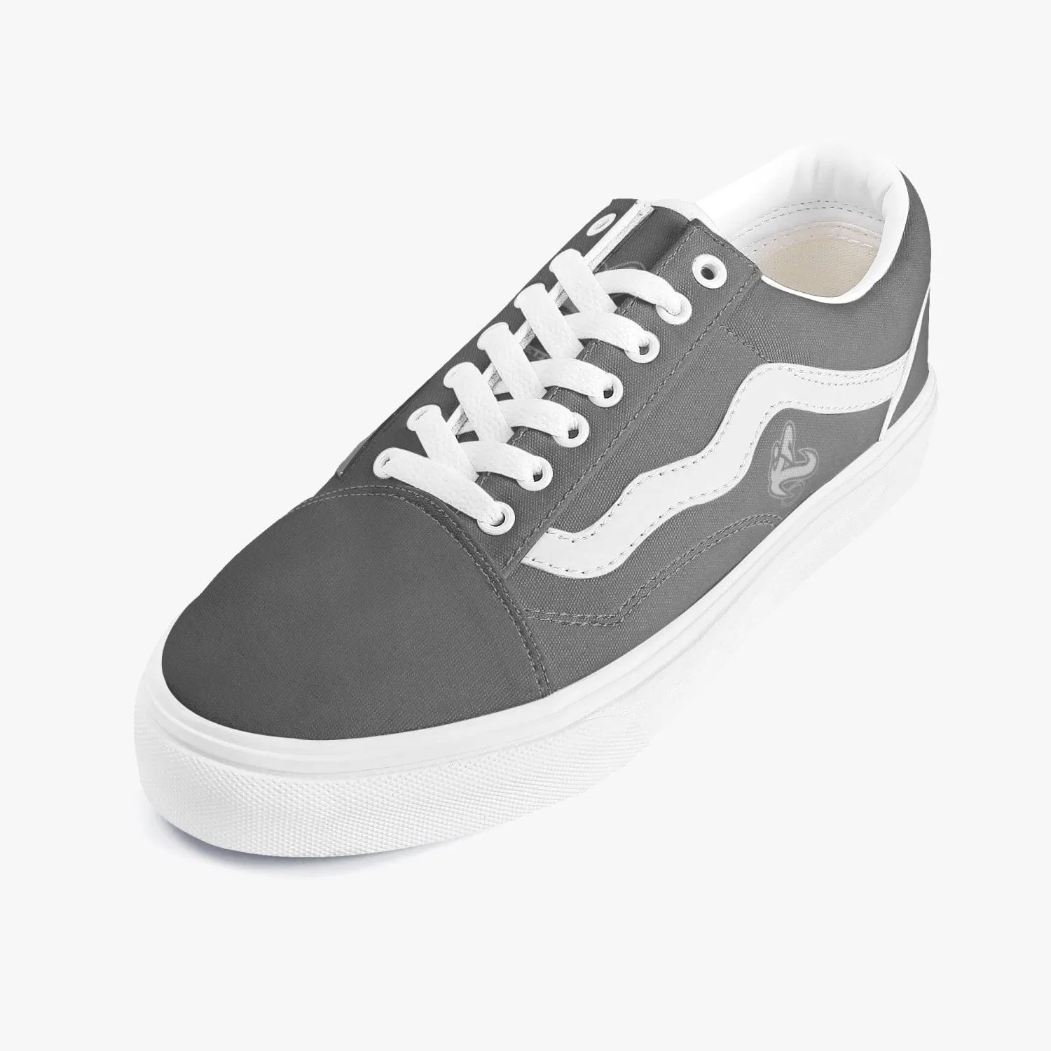 Athletic Apparatus Grey Trendy Low-Top Canvas Sneakers