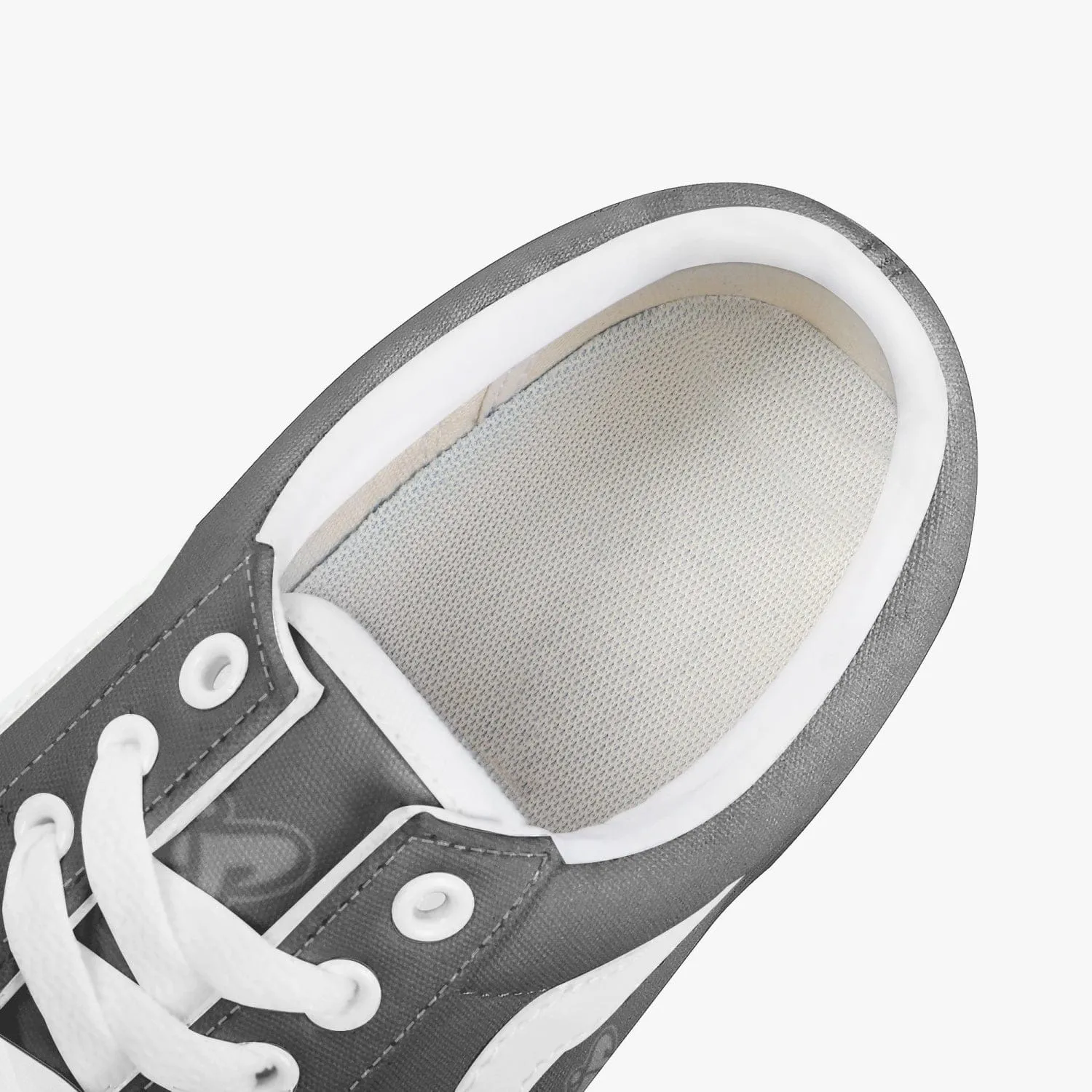 Athletic Apparatus Grey Trendy Low-Top Canvas Sneakers
