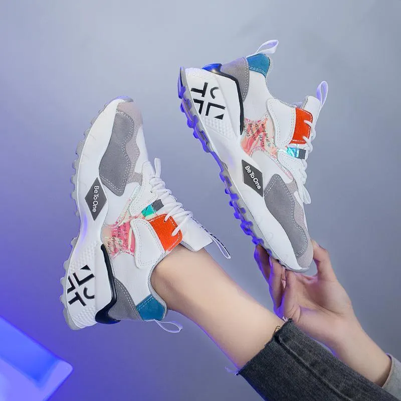 Trendy Velvet-Lined Women’s Platform Sneakers