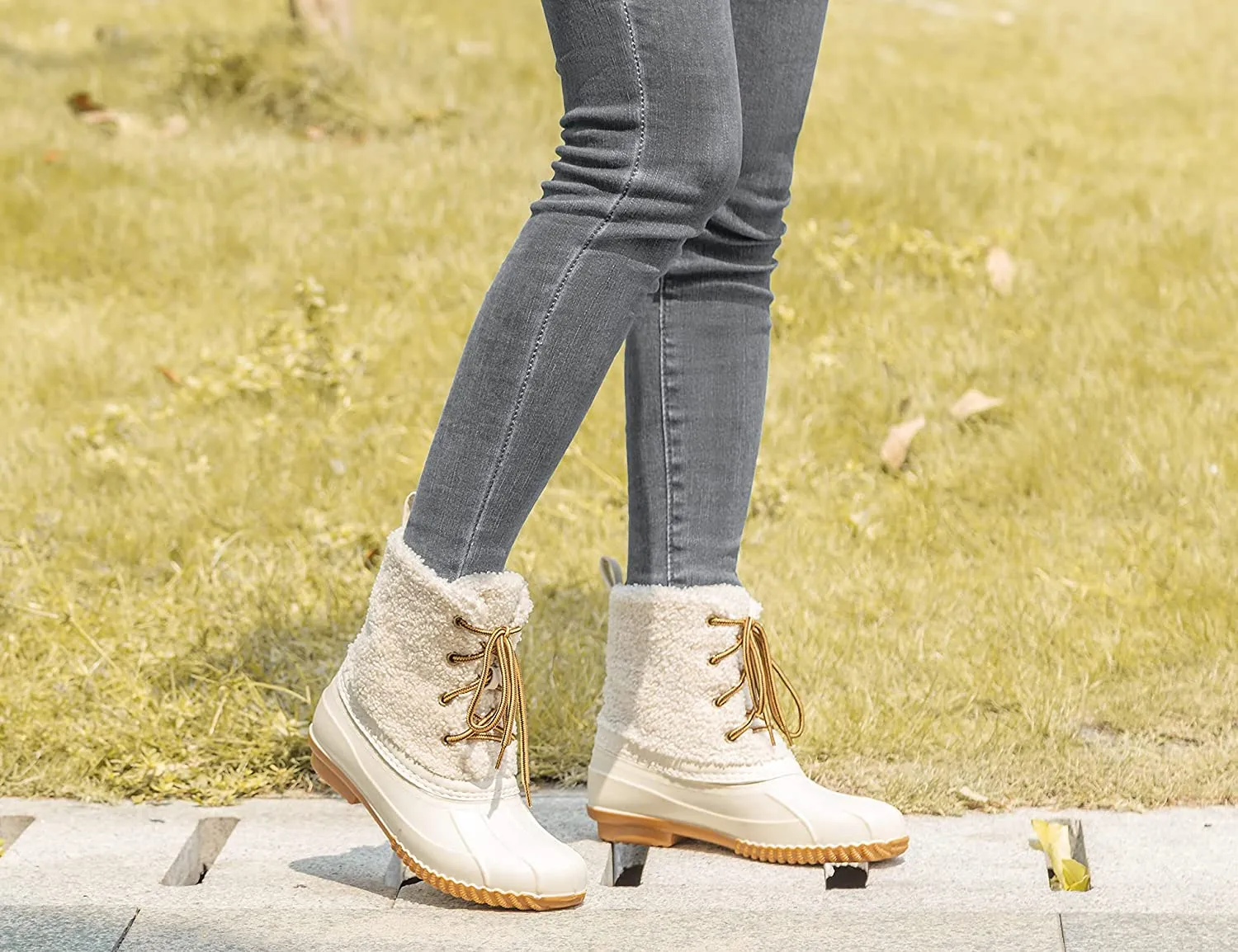 Women's Winter Snow Boots Waterproof Insulated Rain Boots Shearling Faux Fur